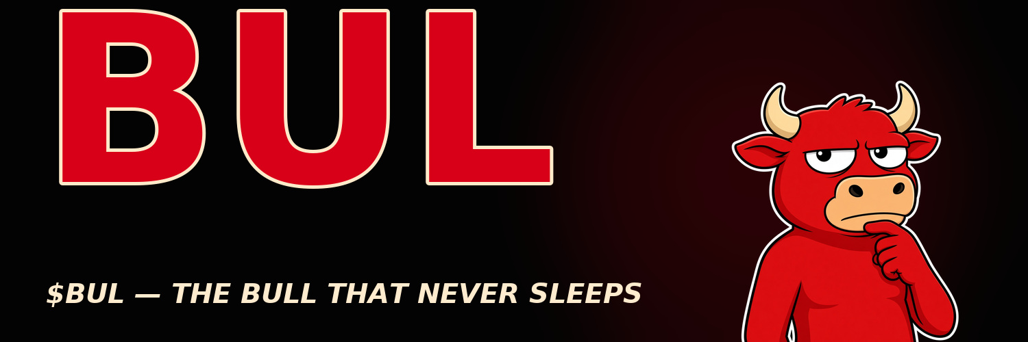 Official $BUL X header banner